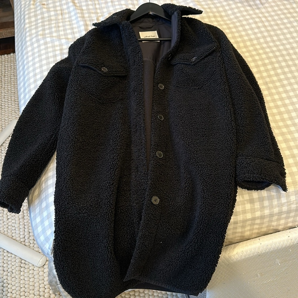 Aritzia Ganna Long Sherpa Shacket